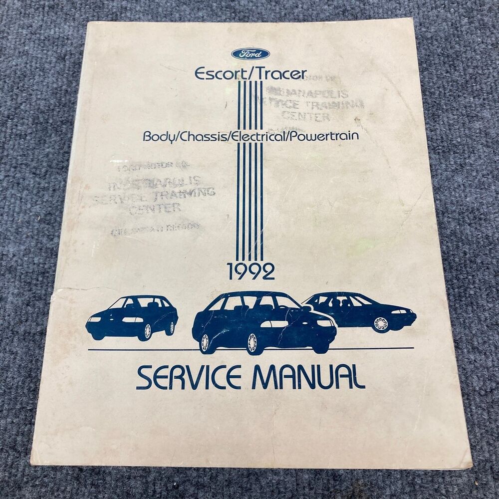 1992 Ford Escort Mercury Tracer Service Shop Repair Manual